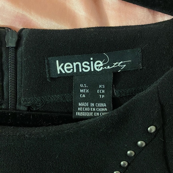 Kensie pretty black dress with studs - Picture 2 of 8